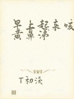 早上起来咳黄痰黄鼻涕