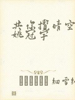 共你揽晴空短剧姚冠宇