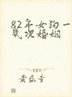 82年女狗一生几次婚姻