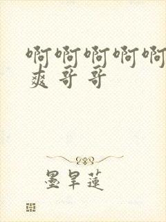 啊啊啊啊啊啊好爽哥哥封面