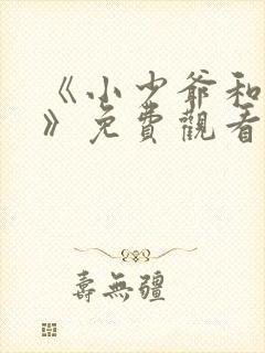 《小少爷和女佣》免费观看全集日剧