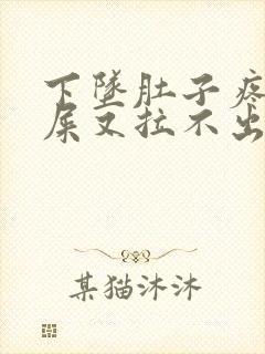 下坠肚子疼想拉屎又拉不出来怎么回事