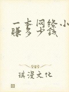 一本网络小说能赚多少钱封面