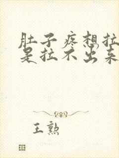 肚子疼想拉屎但是拉不出来怎么回事