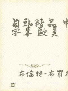 日韩精品 中文字幕 欧美