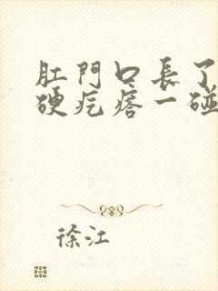 肛门口长了一个硬疙瘩一碰就疼封面