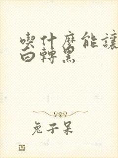 吃什么能让头发白转黑