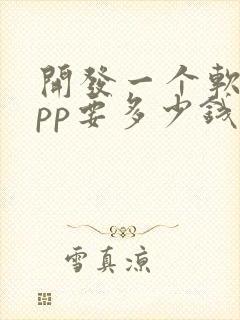 开发一个软件app要多少钱封面