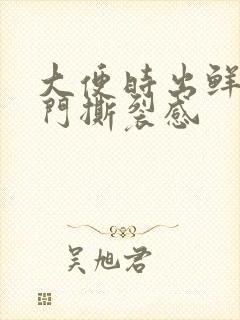 大便时出鲜血肛门撕裂感