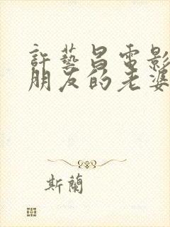 许艺昌电影《我朋友的老婆》封面