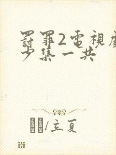 罚罪2电视剧多少集一共封面