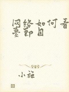 网络如何看电视台节目