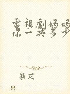 电视剧妈妈在等你一共多少集封面