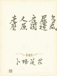 老人夜尿多是什么原因造成的怎么治