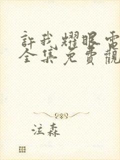 许我耀眼电视剧全集免费观看完整版