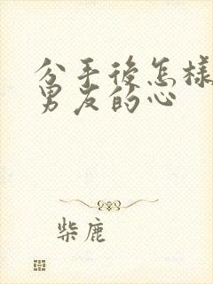 分手后怎样挽回男友的心