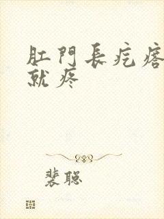 肛门长疙瘩一碰就疼