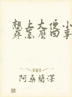 想上大便小肚子疼怎么回事封面