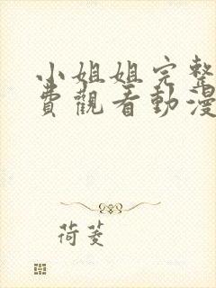 小姐姐完整版免费观看动漫视频