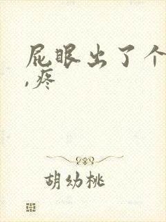 屁眼出了个疙瘩,疼