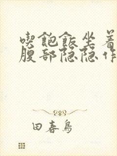 吃饱饭坐着左侧腹部隐隐作痛封面