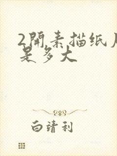 2开素描纸尺寸是多大