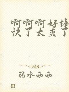 啊啊啊好棒哦太快了太爽了封面