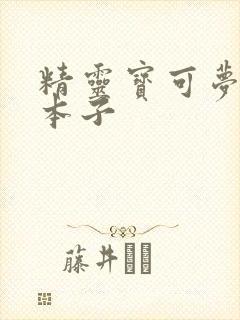 精灵宝可梦同人本子封面