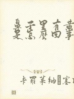 鼻子里有黄鼻涕是怎么回事