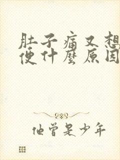 肚子痛又想拉大便什么原因