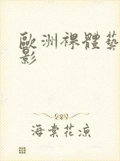 欧洲裸体艺术摄影封面