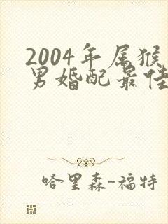 2004年属猴男婚配最佳属相