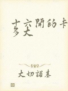 十六开的卡纸有多大