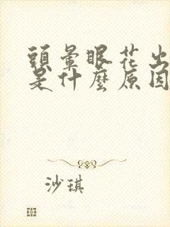 头晕眼花出虚汗是什么原因引起