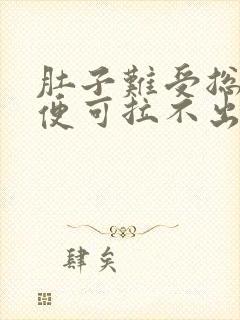 肚子难受总想大便可拉不出