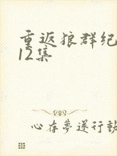 重返狼群纪念版12集封面