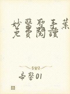 妙医圣手叶皓轩免费阅读