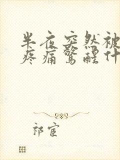 半夜突然被肛门疼痛惊醒什么原因