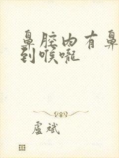 鼻腔内有鼻涕流到喉咙