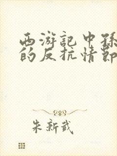 西游记中孙悟空的反抗情节