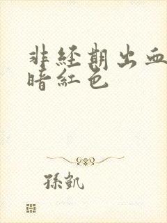 非经期出血大量暗红色封面