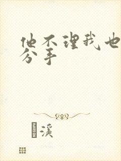 他不理我也不说分手封面