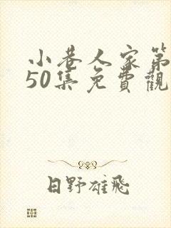 小巷人家第二部50集免费观看