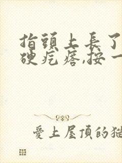 指头上长了一个硬疙瘩,按一下疼