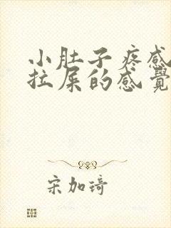 小肚子疼感觉想拉屎的感觉咋回事