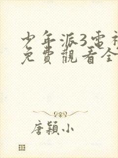 少年派3电视剧免费观看全集完整版