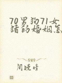 70男狗71女猪的婚姻怎么样