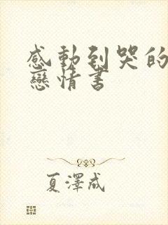 感动到哭的异地恋情书封面