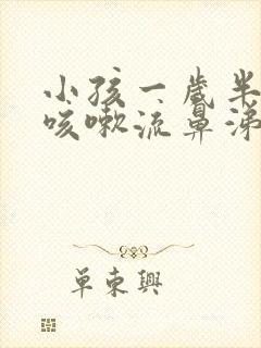 小孩一岁半感冒咳嗽流鼻涕怎么办封面