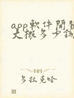 app软件开发大概多少钱封面